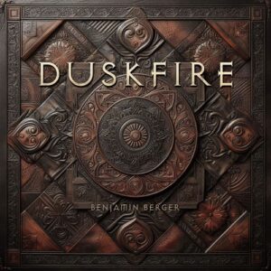 Pochette d'album audio Duskfire, que Benjamin Berger a composé, retrouvable sur toutes les plateformes de musique.